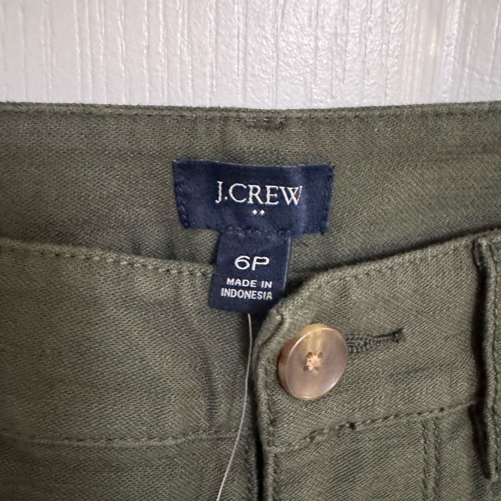J.Crew Women’s Pants Style BT131 FA23 | Size P6 | 100% Cotton | Army Green | NWT - Picture 6 of 16